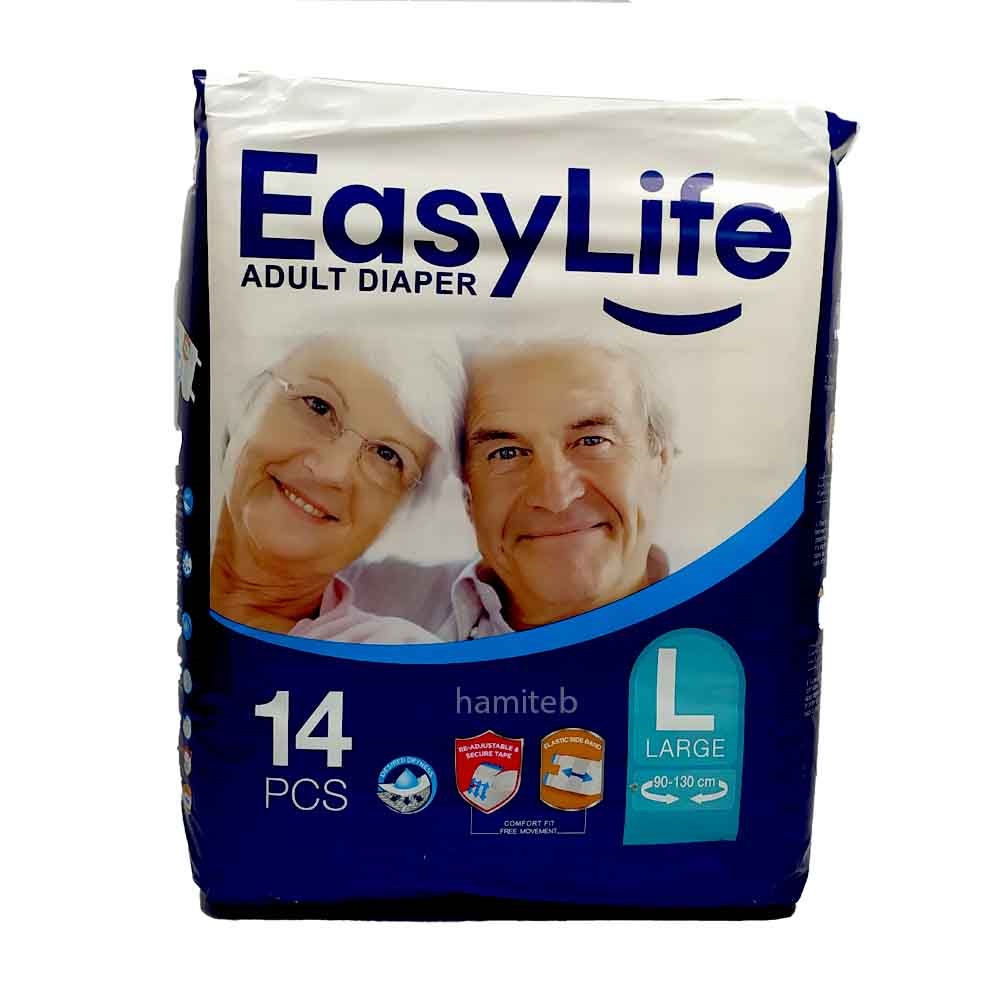پوشک چسبی بزرگسال ایزی لایف سایز L کالای پزشکی ترکش